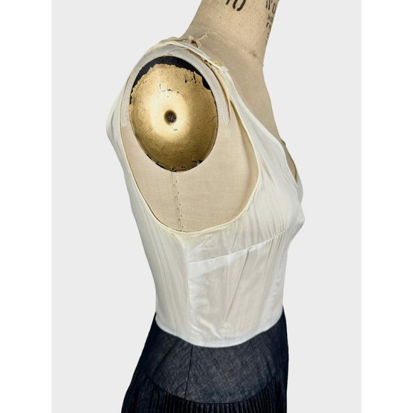 1960s pleated dress with jacket and bow by Mam'selle Size M - Picture 8 of 10